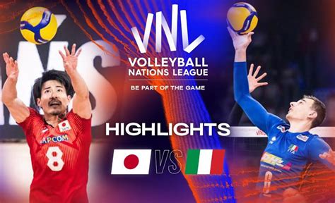 vnl men's volleyball 2023|JPN vs. ITA .